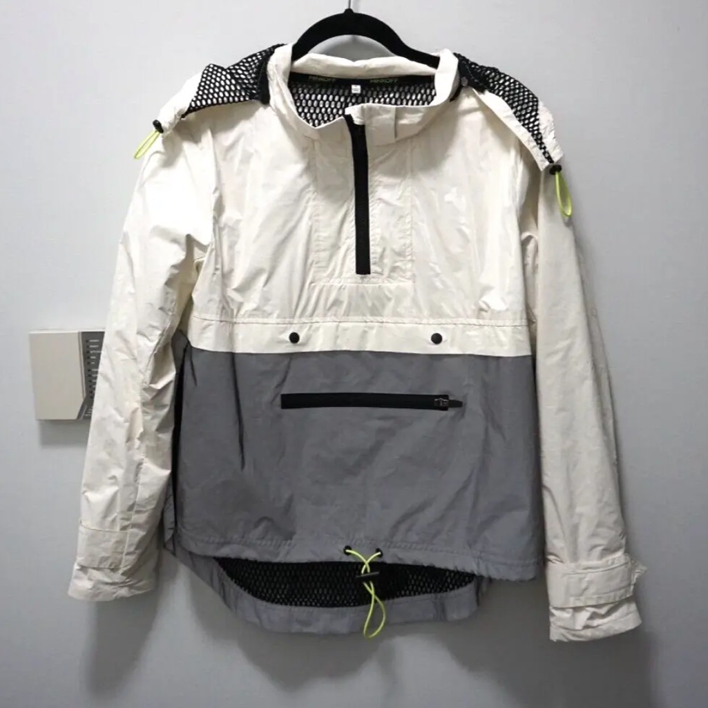 Rebecca Minkoff Reflective Anorak Windbreaker Zip Jacket Womens Small Nwt